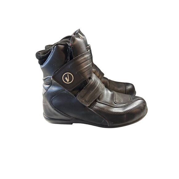 VEGA Street Motorcycle Riding Boots Size 11 Men's Leather Hoop and Lock Close - Picture 4 of 9